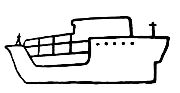 卡通大轮船简笔画图片大全分享如何画大轮船