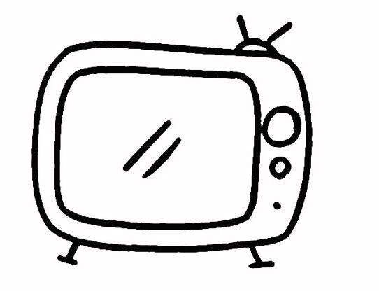 电视的画法教你怎么画电视机简笔画图片素描