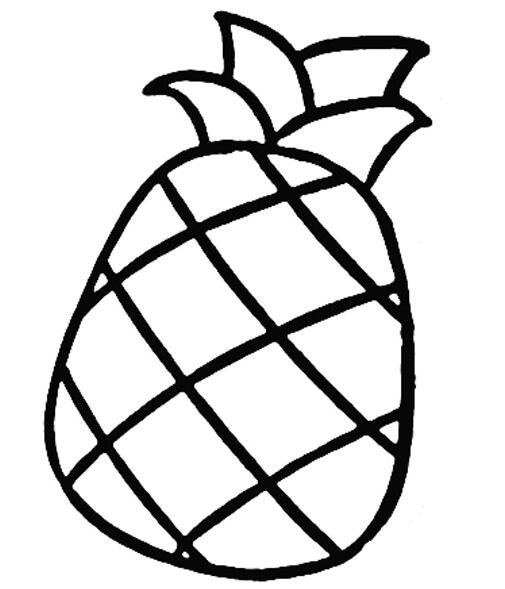 卡通菠萝的画法菠萝简笔画图片步骤