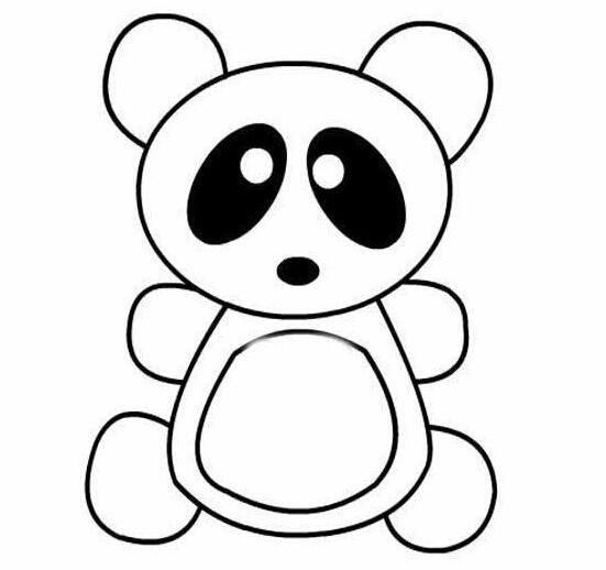 卡通熊猫怎么画熊猫的画法步骤教程
