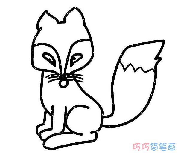 狡猾狐狸怎么画简单好看狐狸简笔画图片