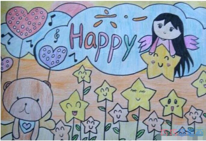 怎么画小学生关于六一儿童节的手抄报图片简单漂亮
