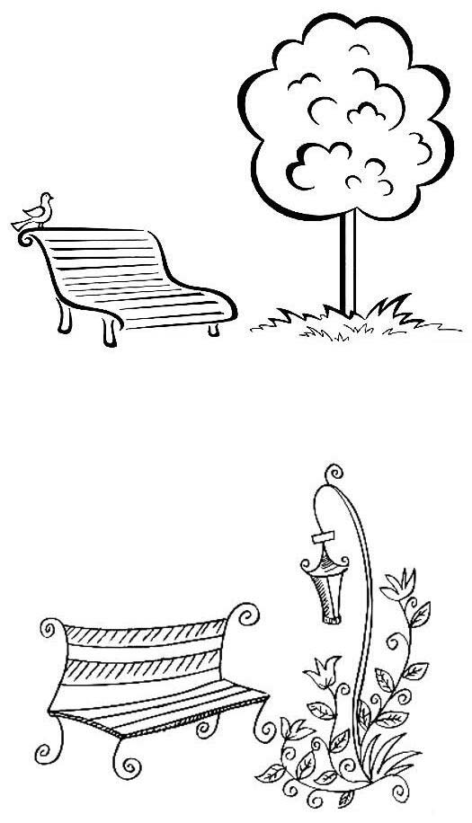那么公园的长椅座椅简笔画怎么画呢,接下来小编