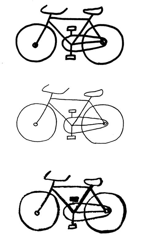 怎麼簡單分步畫自行車簡筆畫自行車教程圖片大