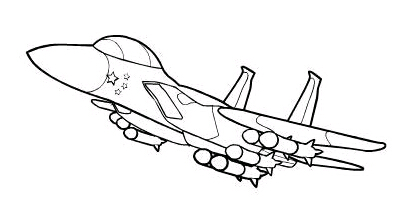 笔画教程飞行中的战斗机简笔画当孩子让我们给画个儿童卡通飞机的时候