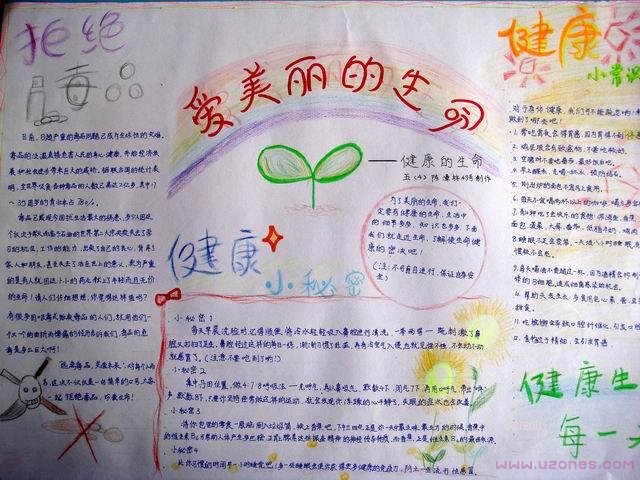 小学生健康的秘密小知识手抄报内容图片-www.qqscb.com