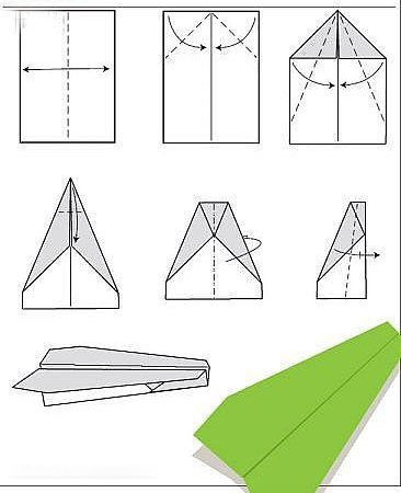 如何DIY手工纸飞机的制作方法 纸飞机的折法图解-www.qqscb.com