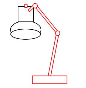 简单漂亮的台灯简笔画的画法图片教程素描-www.qqscb.com