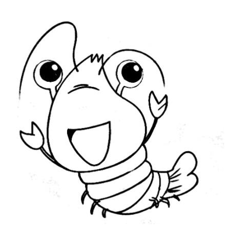 卡通大虾怎么画 明虾的画法步骤图片 