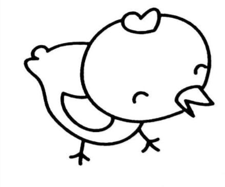 卡通小鸡怎么画 可爱的小鸡简笔画图片教程