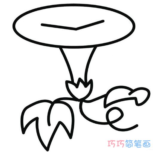 牵牛花怎么画步骤 喇叭花的画法简笔画图片