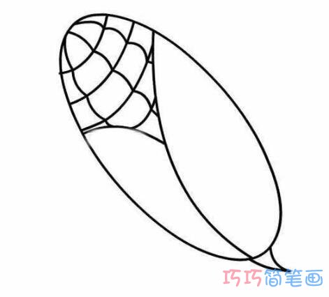 简单玉米的画法 卡通玉米棒怎么画简笔画图片