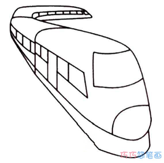 北京冬奥列车简笔画图片