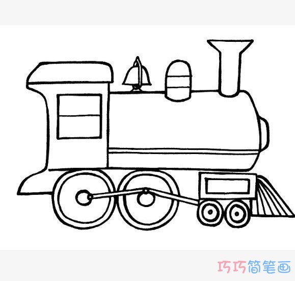 古代火车 简笔画图片