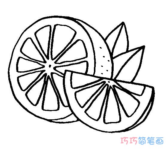 不同形态卡通柠檬简单画法_柠檬简笔画图片