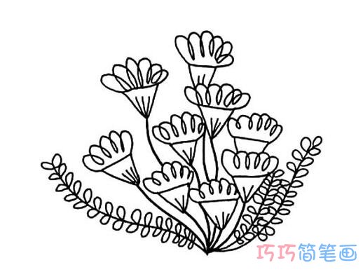 小野花怎么画简洁好画_野花简笔画图片