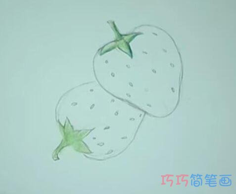 草莓素描手绘怎么画简单_草莓简笔画图片