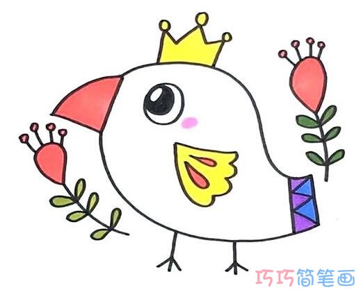 卡通小鸟怎么画漂亮又简单_小鸟简笔画图片