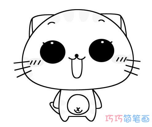 可爱小猫怎么画简洁好看_小猫简笔画图片