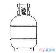 简单煤气罐怎么画手绘 卡通煤气罐简笔画图片