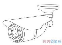 摄像头简笔画 小手画堂