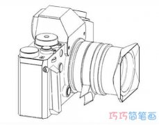 单反照相机素描怎么画简笔画教程简单好看