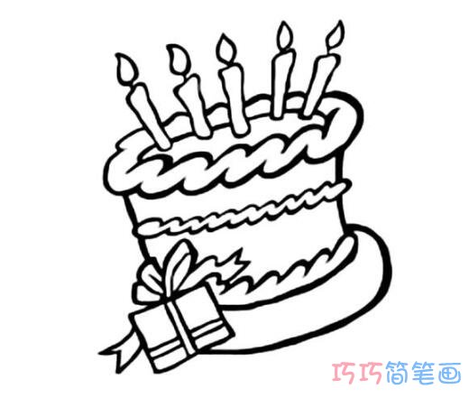 小朋友过生日怎么画简笔画教程可爱