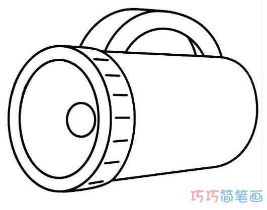 幼儿卡通手电筒怎么画简笔画教程