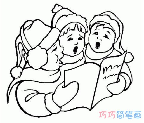 儿童节合唱歌唱简笔画怎么画简单好看