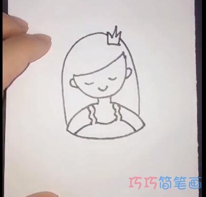 简单美丽睡美人的画法简笔画视频教程